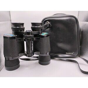 Tasco 304 Black 7x35 346ft/1000 Yards Fully Coated Binoculars 115M/1000M W/ Case